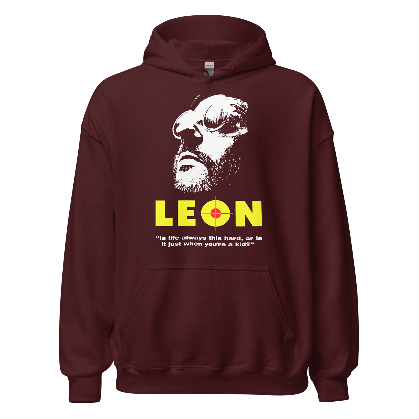 Leon 'The Professional' Movie Printed Unisex Hoodie - 9 Colours - S to 5XL - Mooving Merch