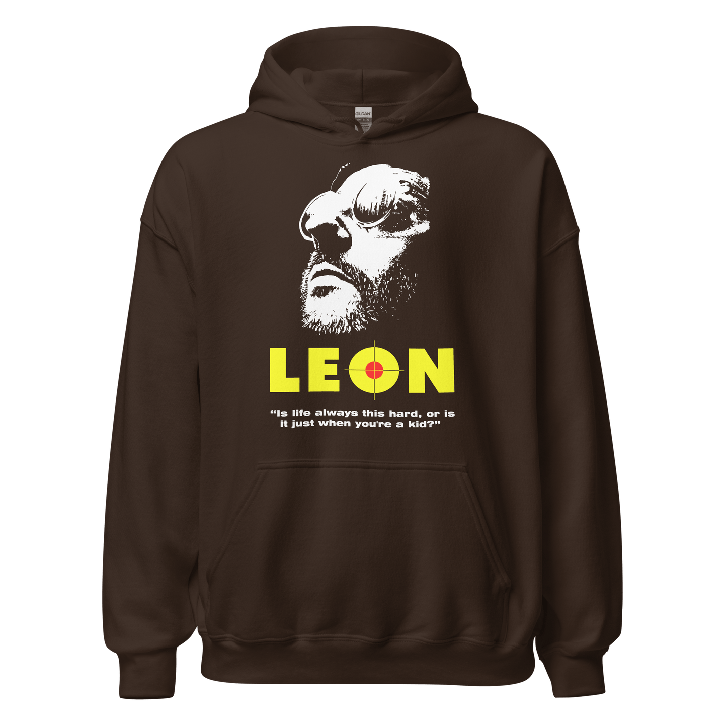 Leon 'The Professional' Movie Printed Unisex Hoodie - 9 Colours - S to 5XL - Mooving Merch