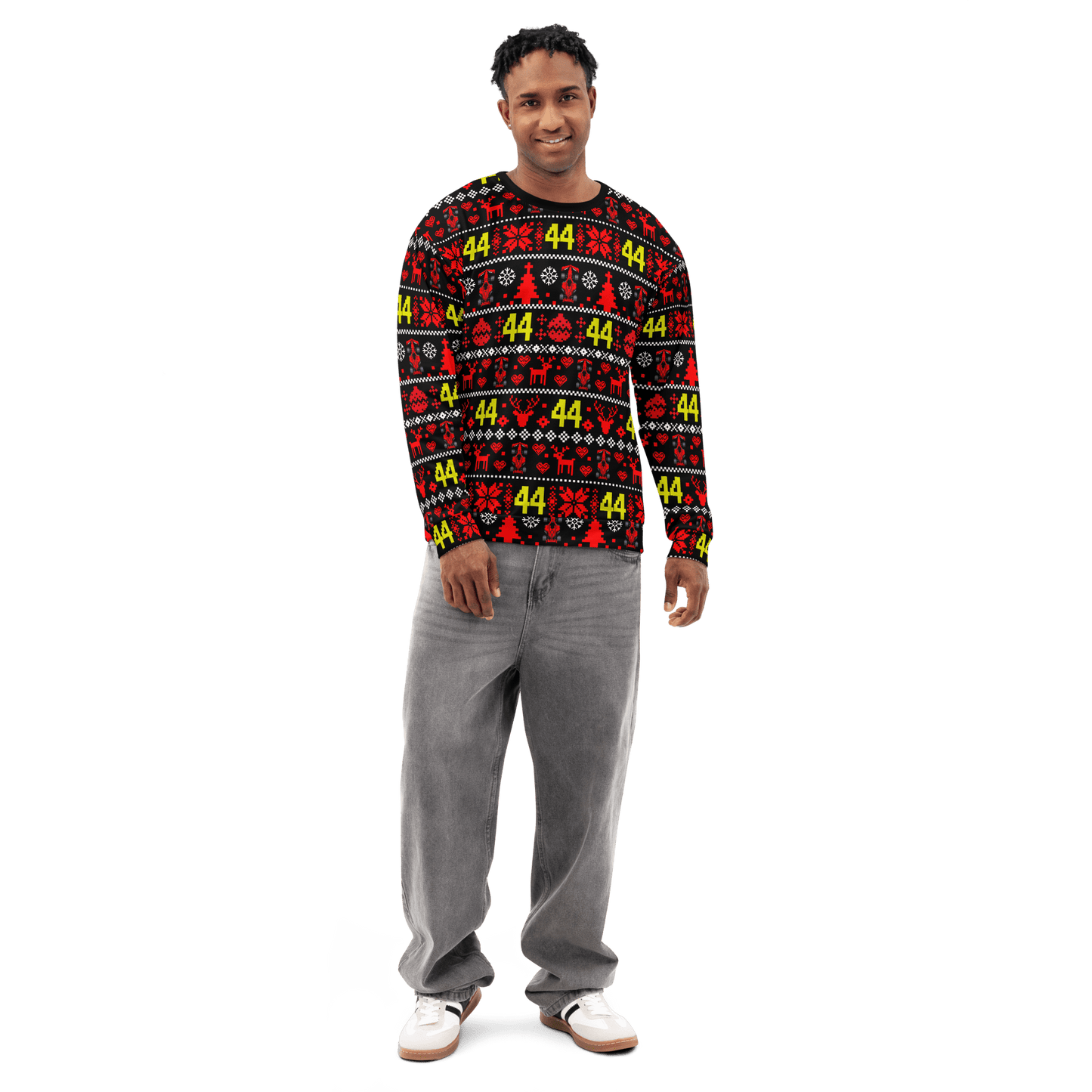 Lewis Hamilton 44 Racing Christmas Cotton Sweatshirt - Unisex - Mooving Merch