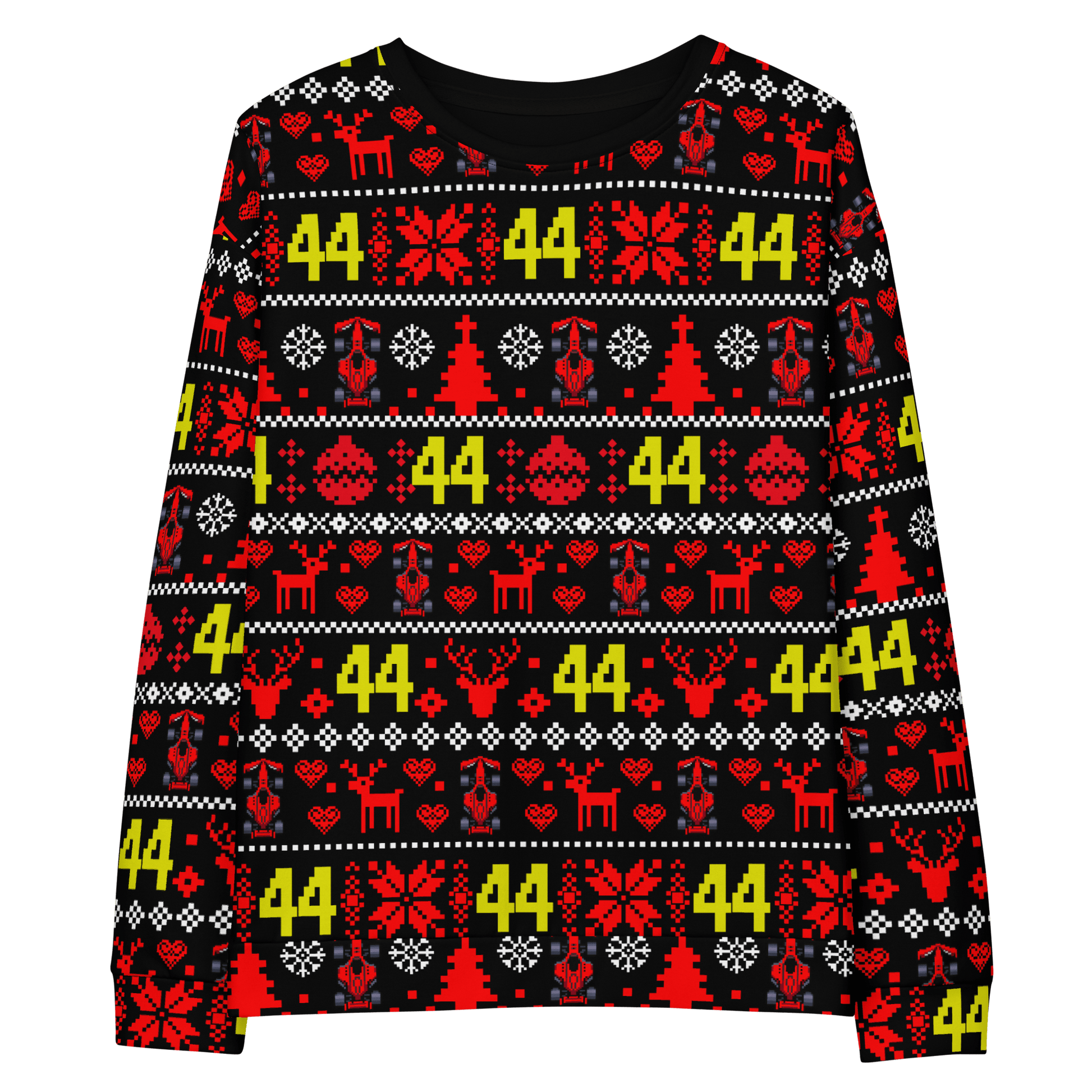 Lewis Hamilton 44 Racing Christmas Cotton Sweatshirt - Unisex - Mooving Merch