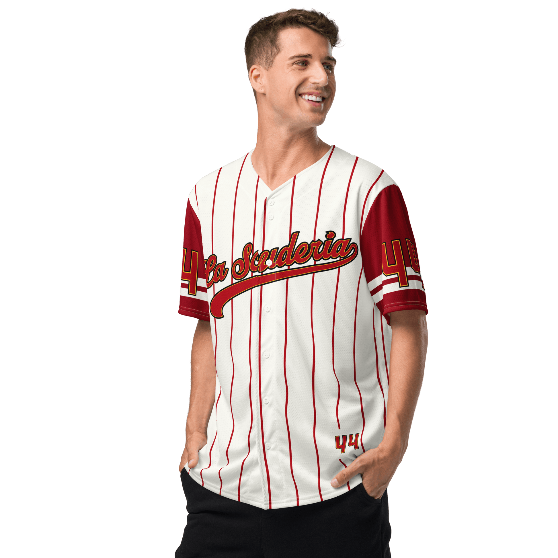 Lewis Hamilton La Scuderia 44 Baseball Jersey - Unisex 2XS to 3XL - Mooving Merch