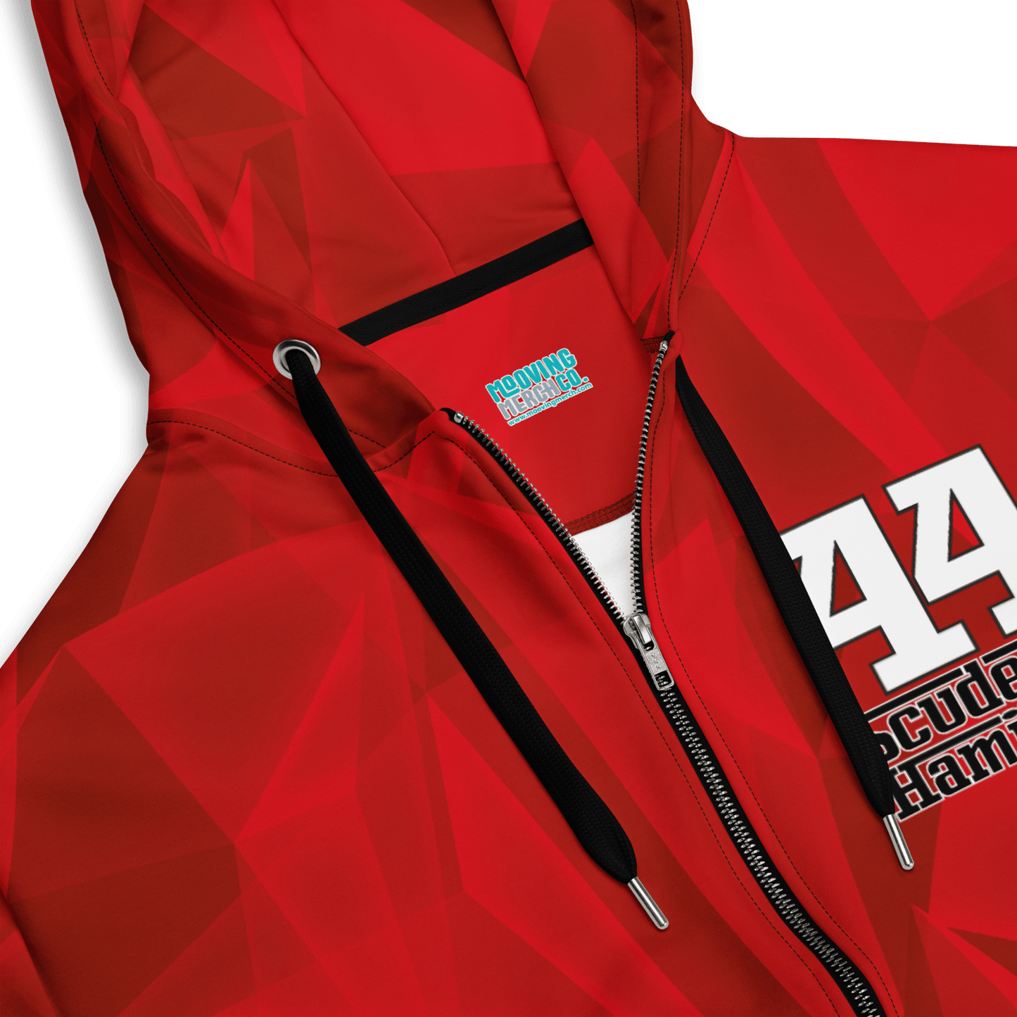 Lewis Hamilton Scuderia 44 Formula Racing Zipped Hoodie - Unisex - Mooving Merch