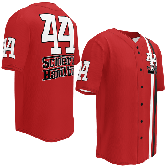 Lewis Hamilton Scuderia 44 Racing Baseball Jersey - Unisex 2XS to 6XL - Mooving Merch