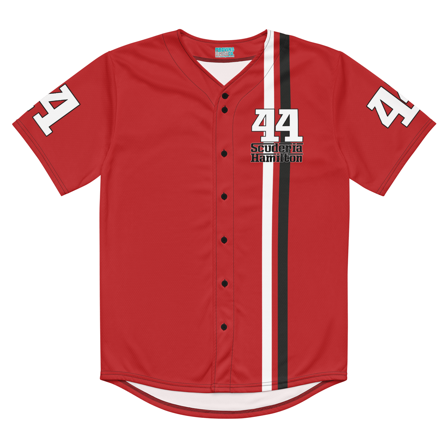 Lewis Hamilton Scuderia 44 Racing Baseball Jersey - Unisex 2XS to 6XL - Mooving Merch