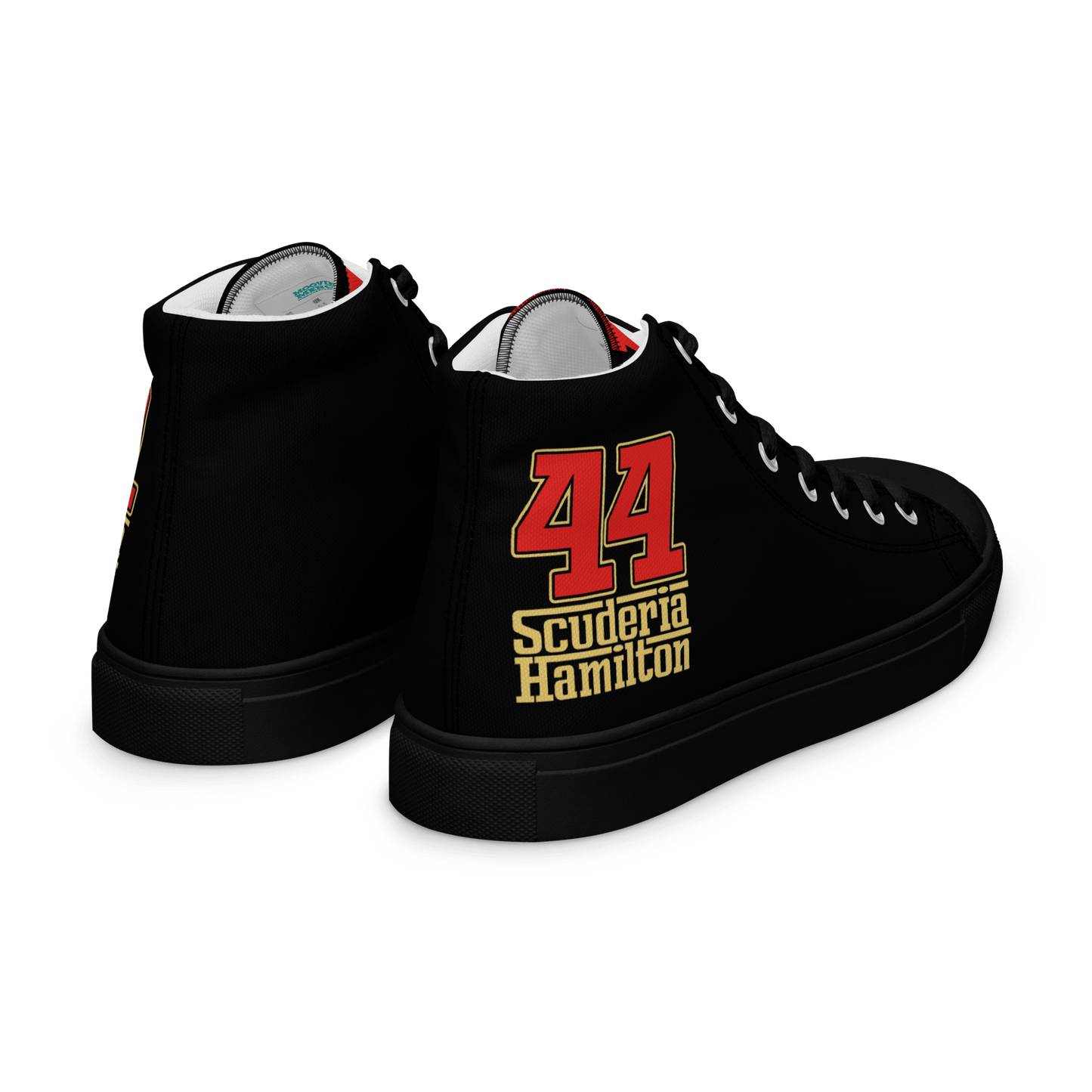 Lewis Hamilton Scuderia 44 Racing High - Top Sneakers - Men's - Mooving Merch