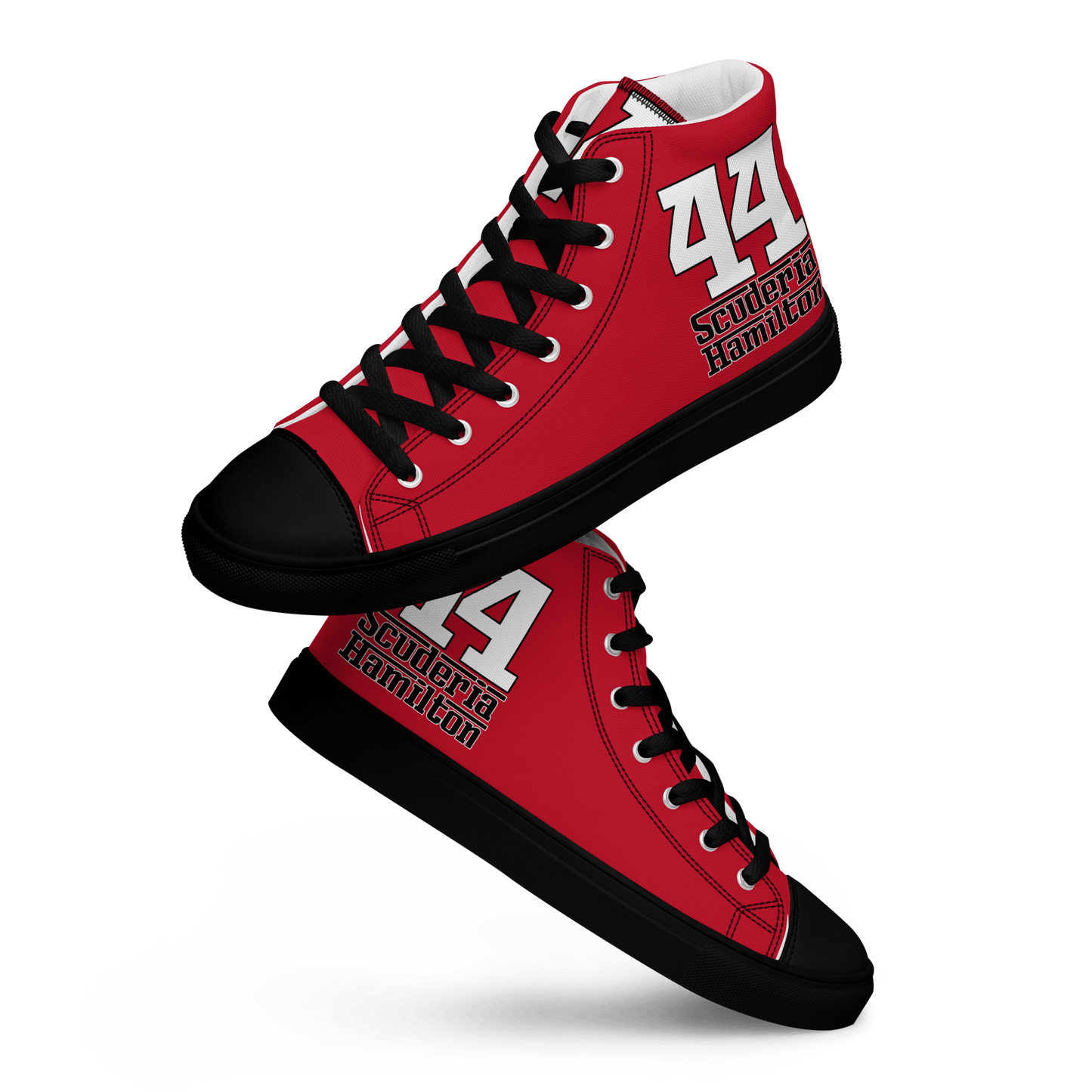 Lewis Hamilton Scuderia 44 Racing High - Top Sneakers - Men's - Mooving Merch