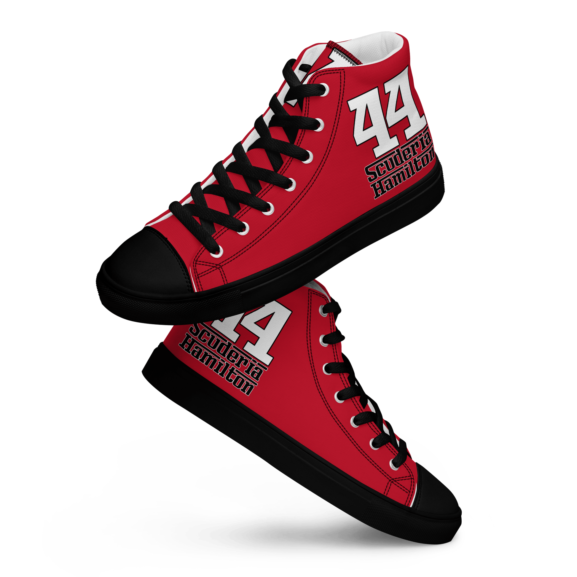 Lewis Hamilton Scuderia 44 Racing High - Top Sneakers - Men's - Mooving Merch