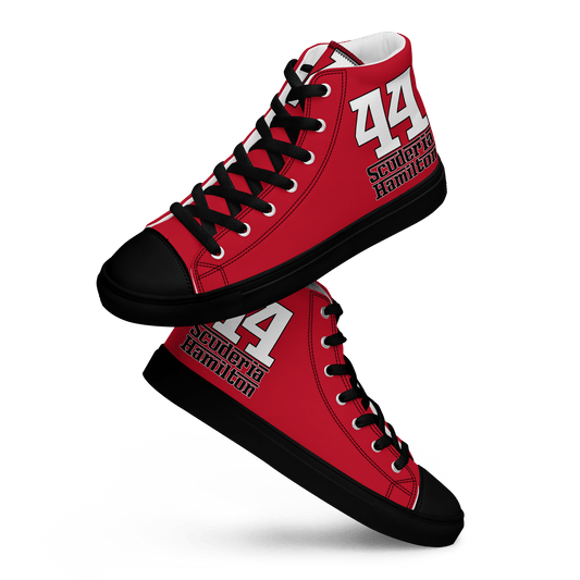 Lewis Hamilton Scuderia 44 Racing High - Top Sneakers - Men's - Mooving Merch