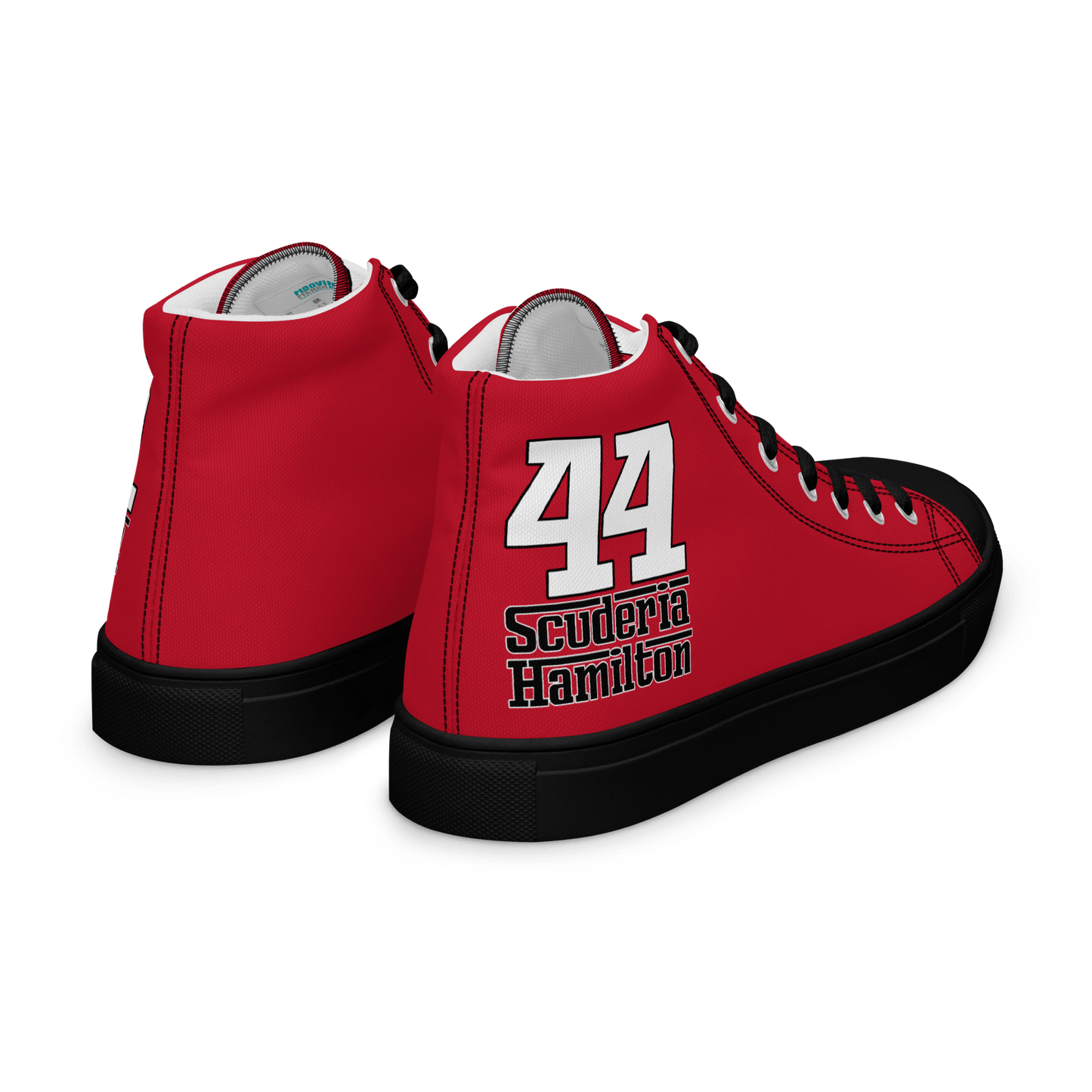 Lewis Hamilton Scuderia 44 Racing High - Top Sneakers - Men's - Mooving Merch