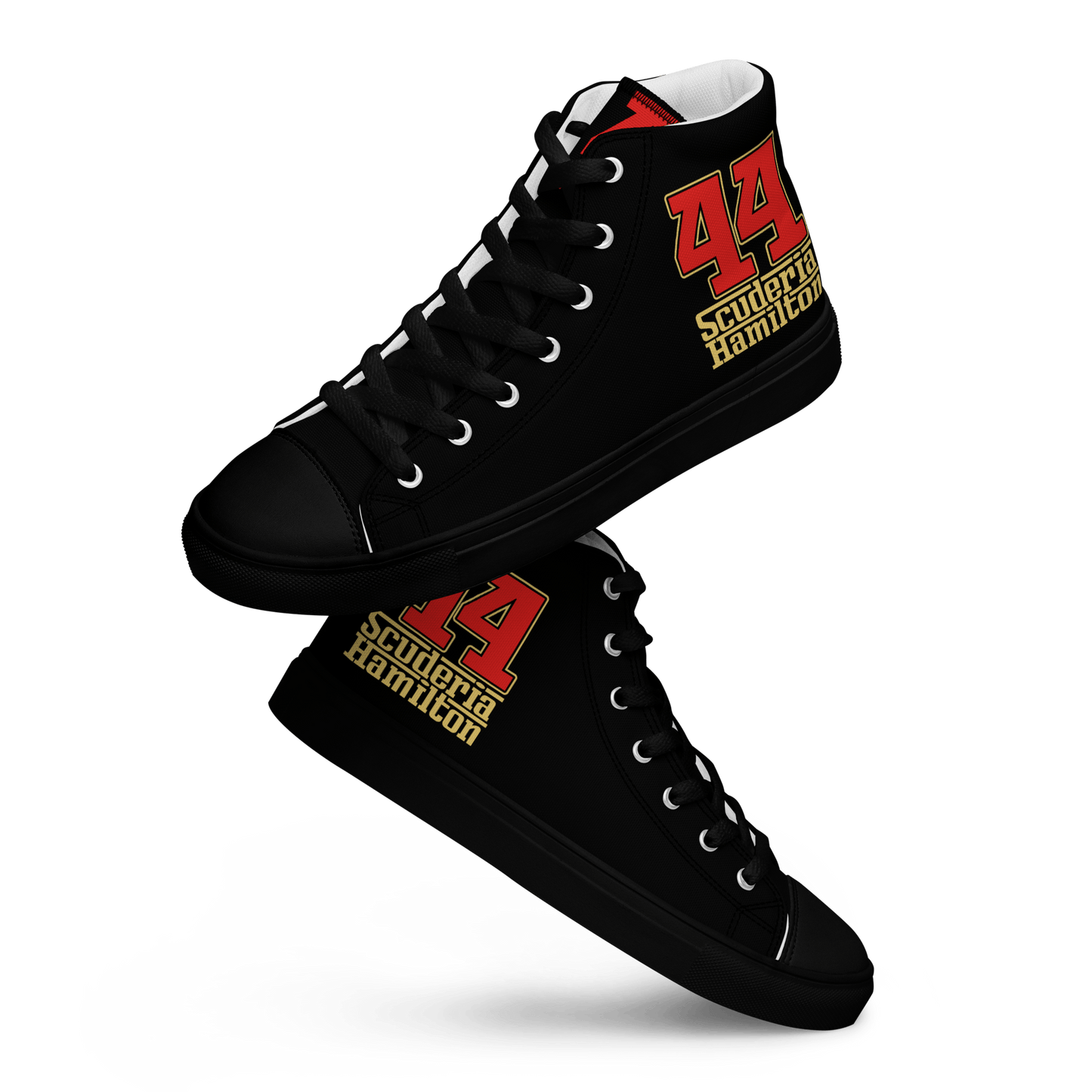 Lewis Hamilton Scuderia 44 Racing High - Top Sneakers - Men's - Mooving Merch