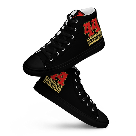 Lewis Hamilton Scuderia 44 Racing High - Top Sneakers - Men's - Mooving Merch