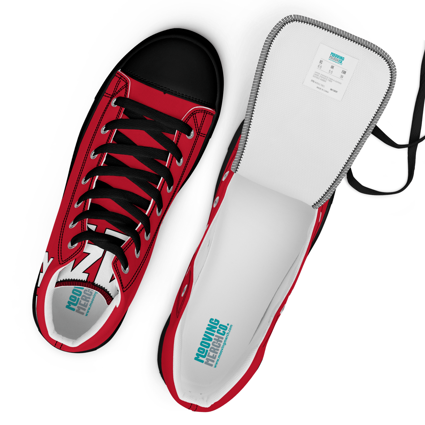 Lewis Hamilton Scuderia 44 Racing High - Top Sneakers - Men's - Mooving Merch