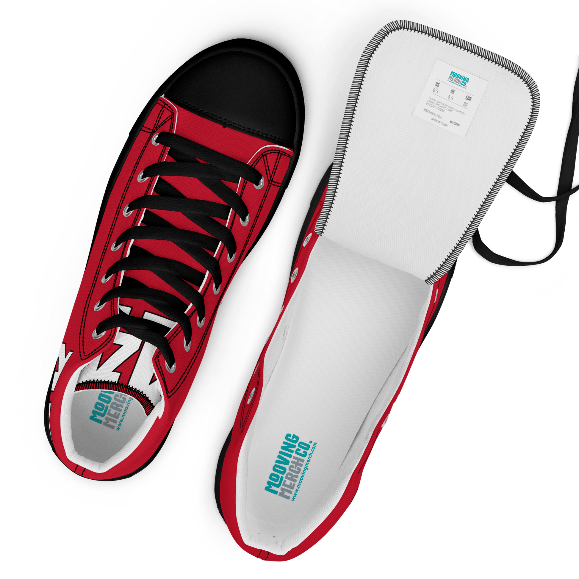 Lewis Hamilton Scuderia 44 Racing High - Top Sneakers - Men's - Mooving Merch