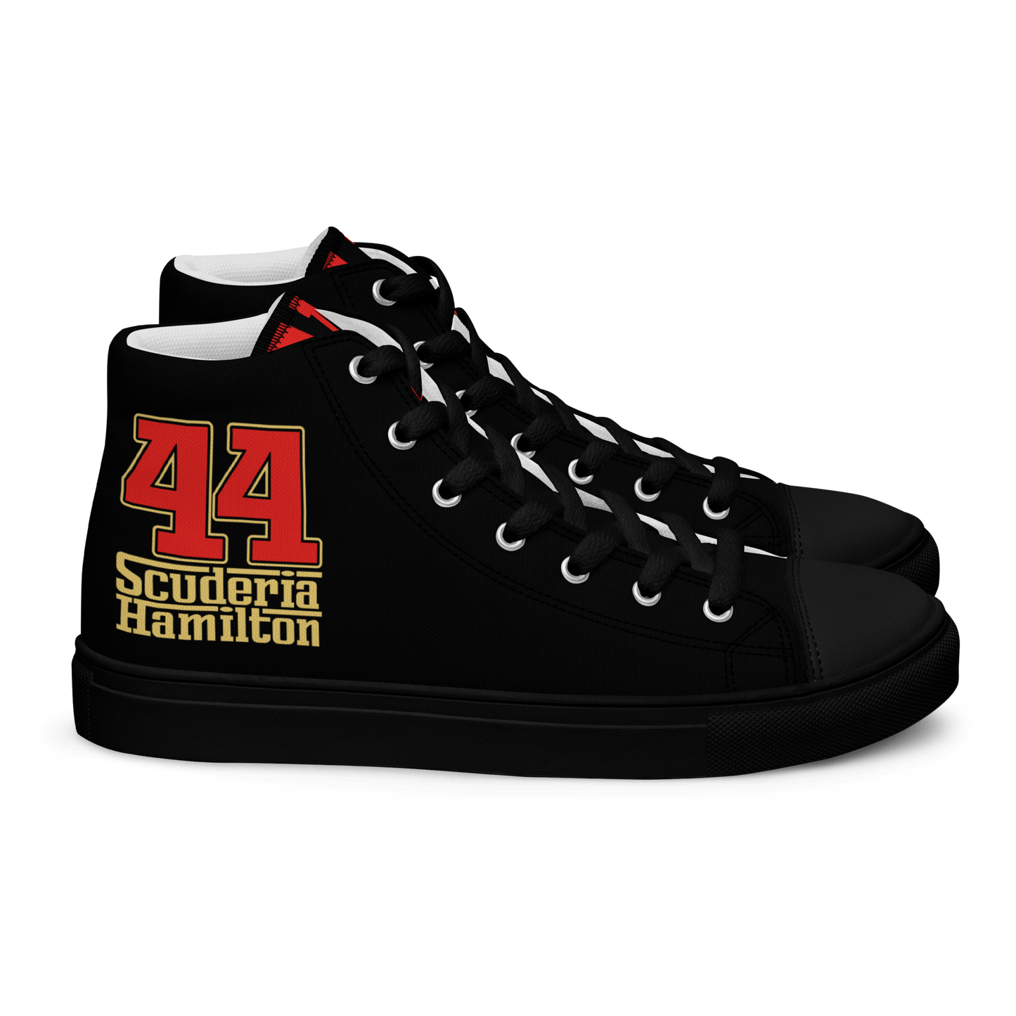 Lewis Hamilton Scuderia 44 Racing High - Top Sneakers - Men's - Mooving Merch