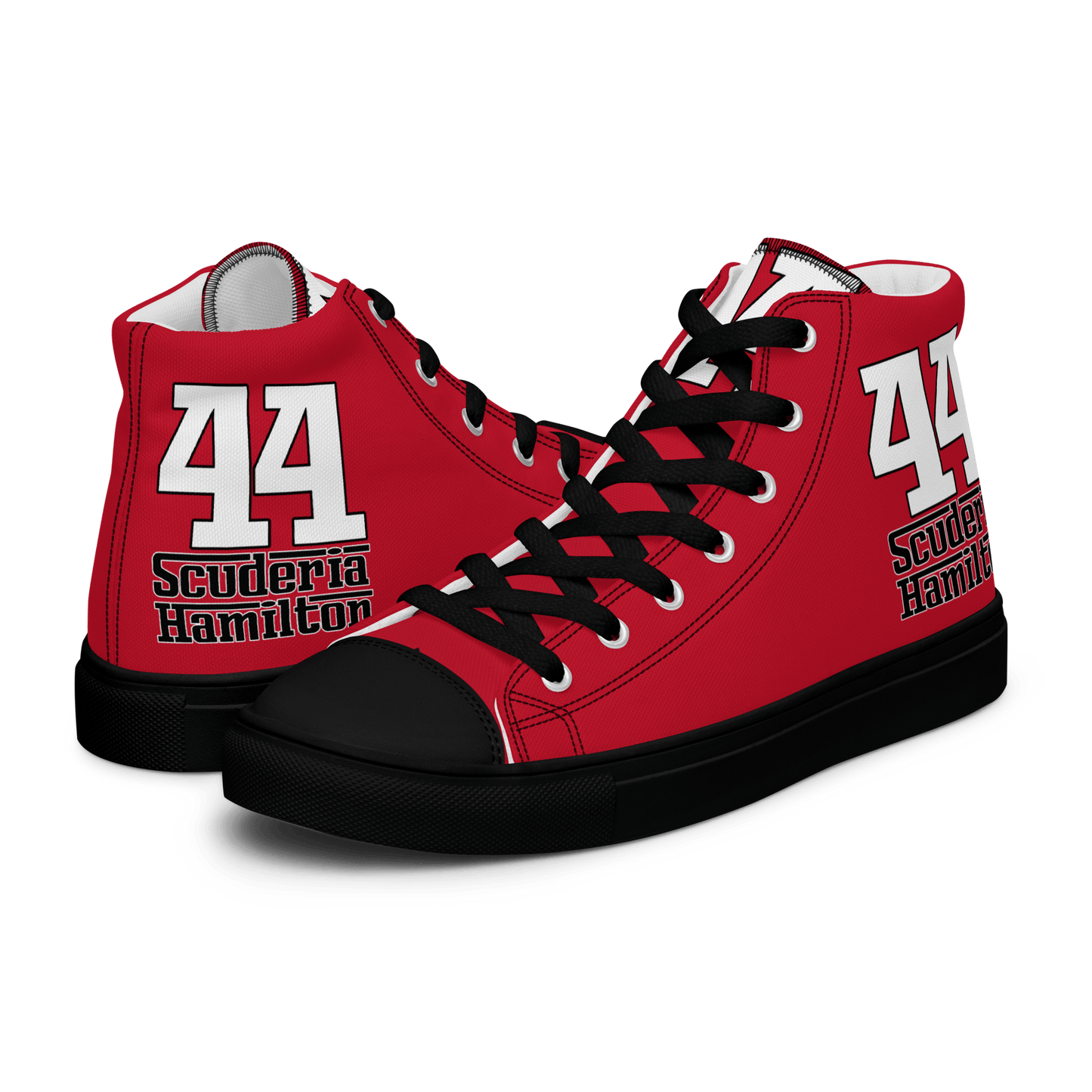 Lewis Hamilton Scuderia 44 Racing High - Top Sneakers - Men's - Mooving Merch