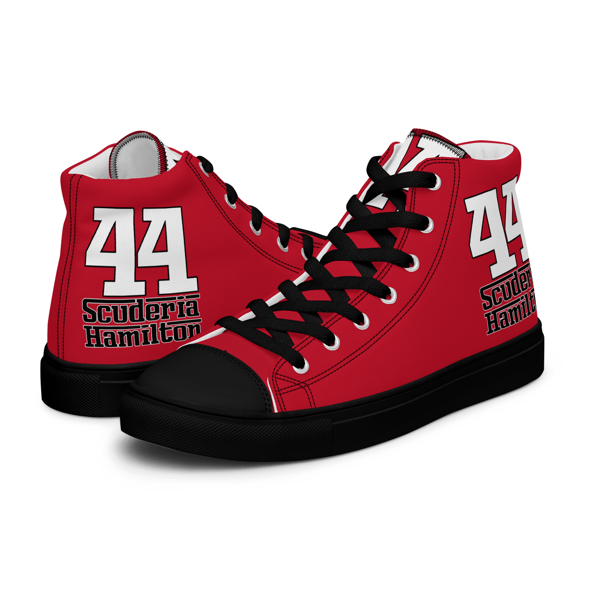 Lewis Hamilton Scuderia 44 Racing High - Top Sneakers - Men's - Mooving Merch