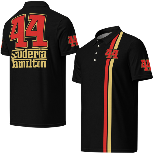 Lewis Hamilton Scuderia 44 Racing Polo Shirt - Men's - Mooving Merch