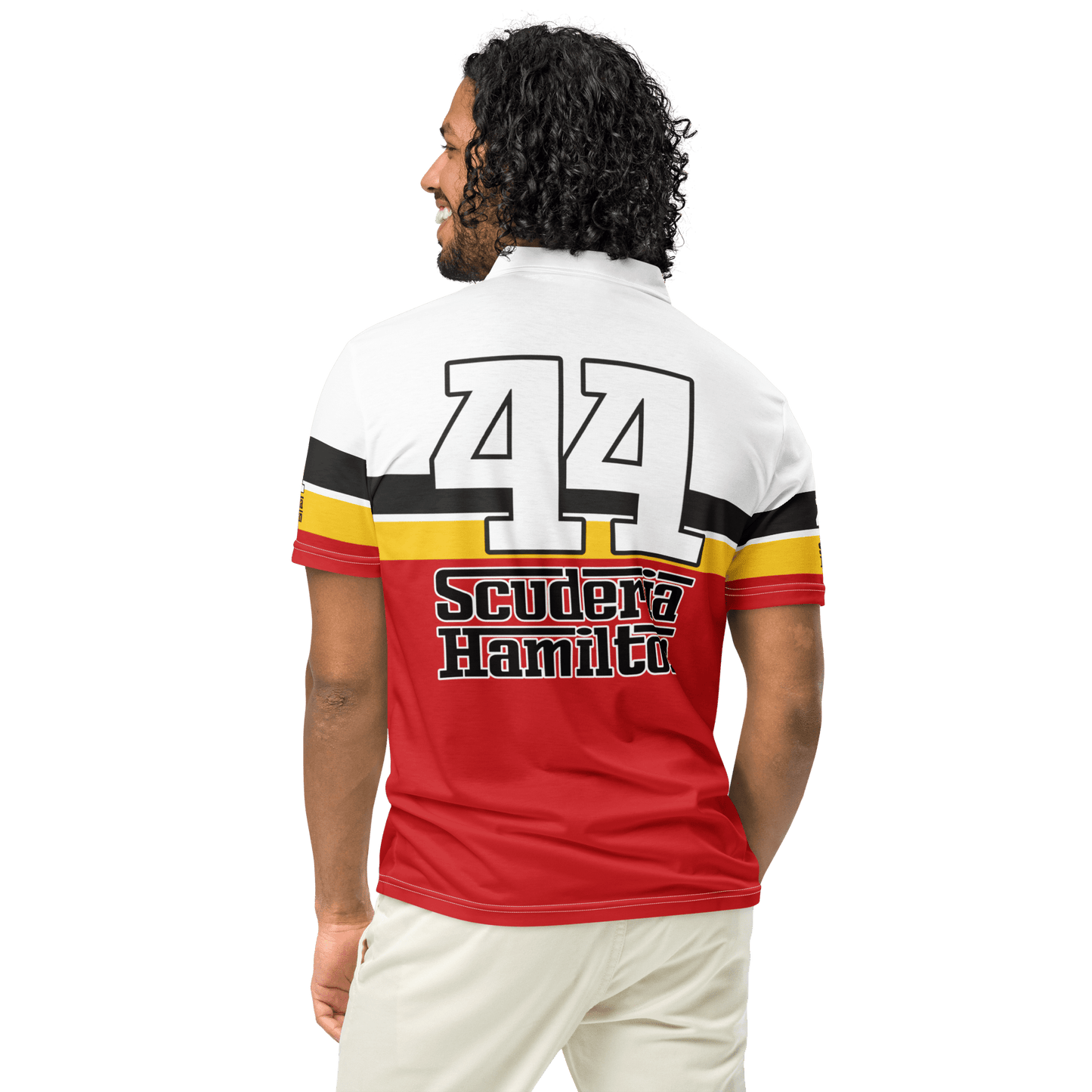 Lewis Hamilton Scuderia 44 Racing Polo Shirt - Men's XS - 3XL - Mooving Merch