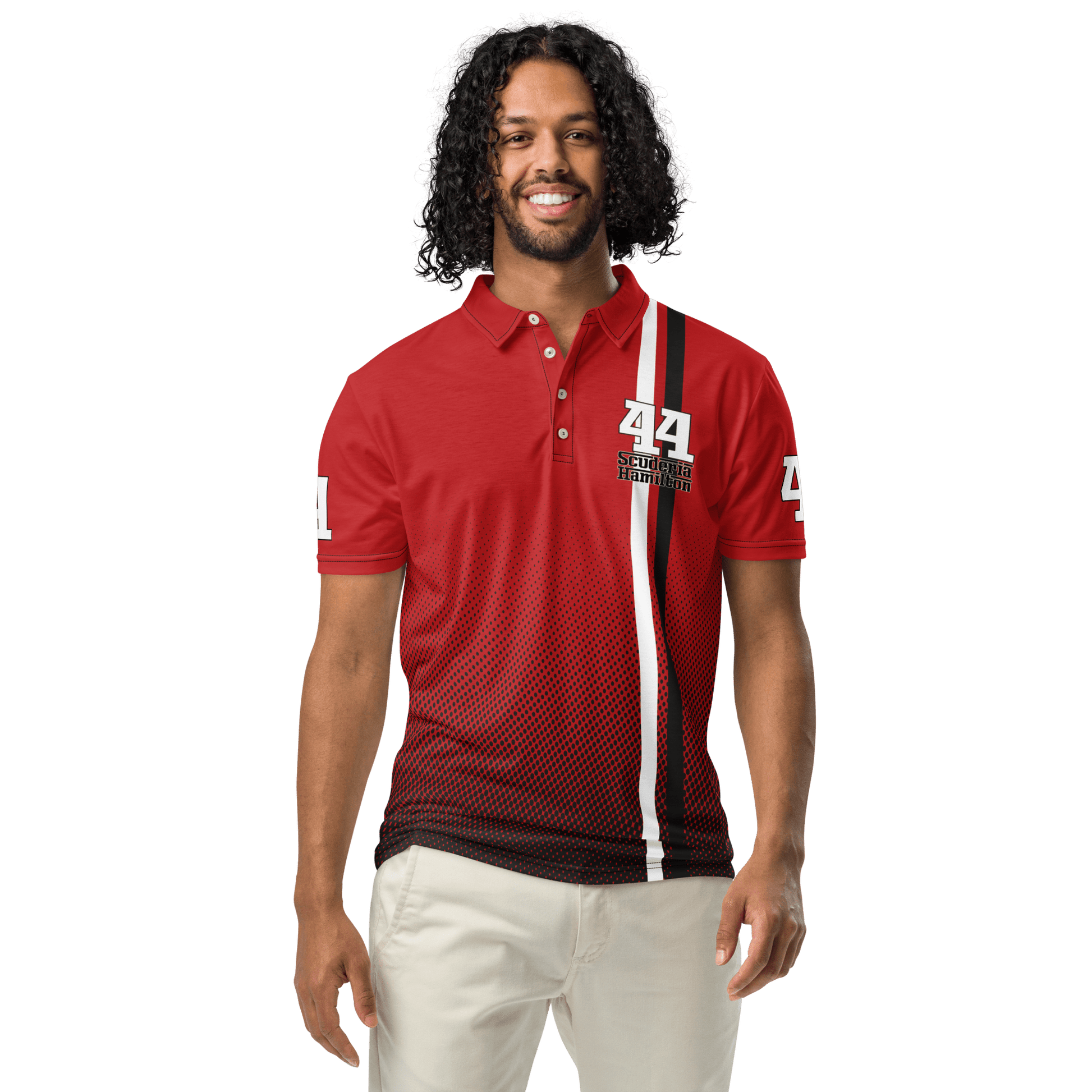 Lewis Hamilton Scuderia 44 Racing Polo Shirt - Men's XS - 3XL - Mooving Merch
