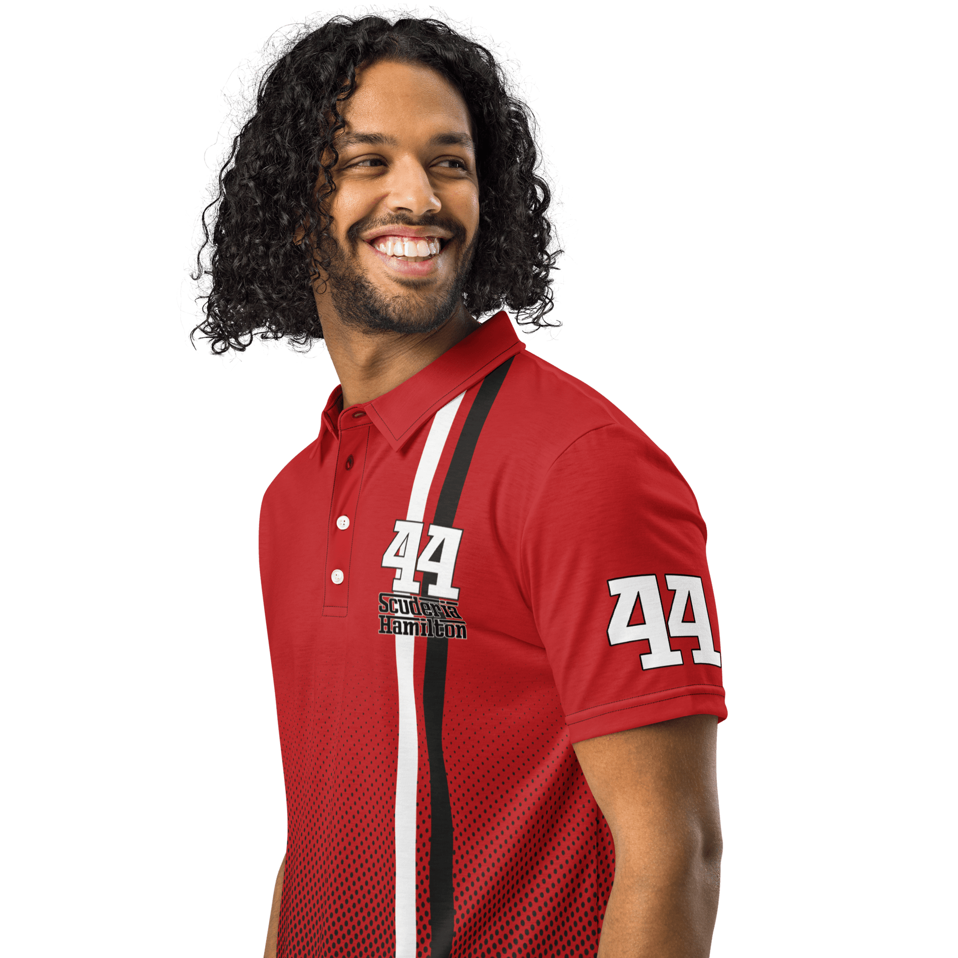 Lewis Hamilton Scuderia 44 Racing Polo Shirt - Men's XS - 3XL - Mooving Merch