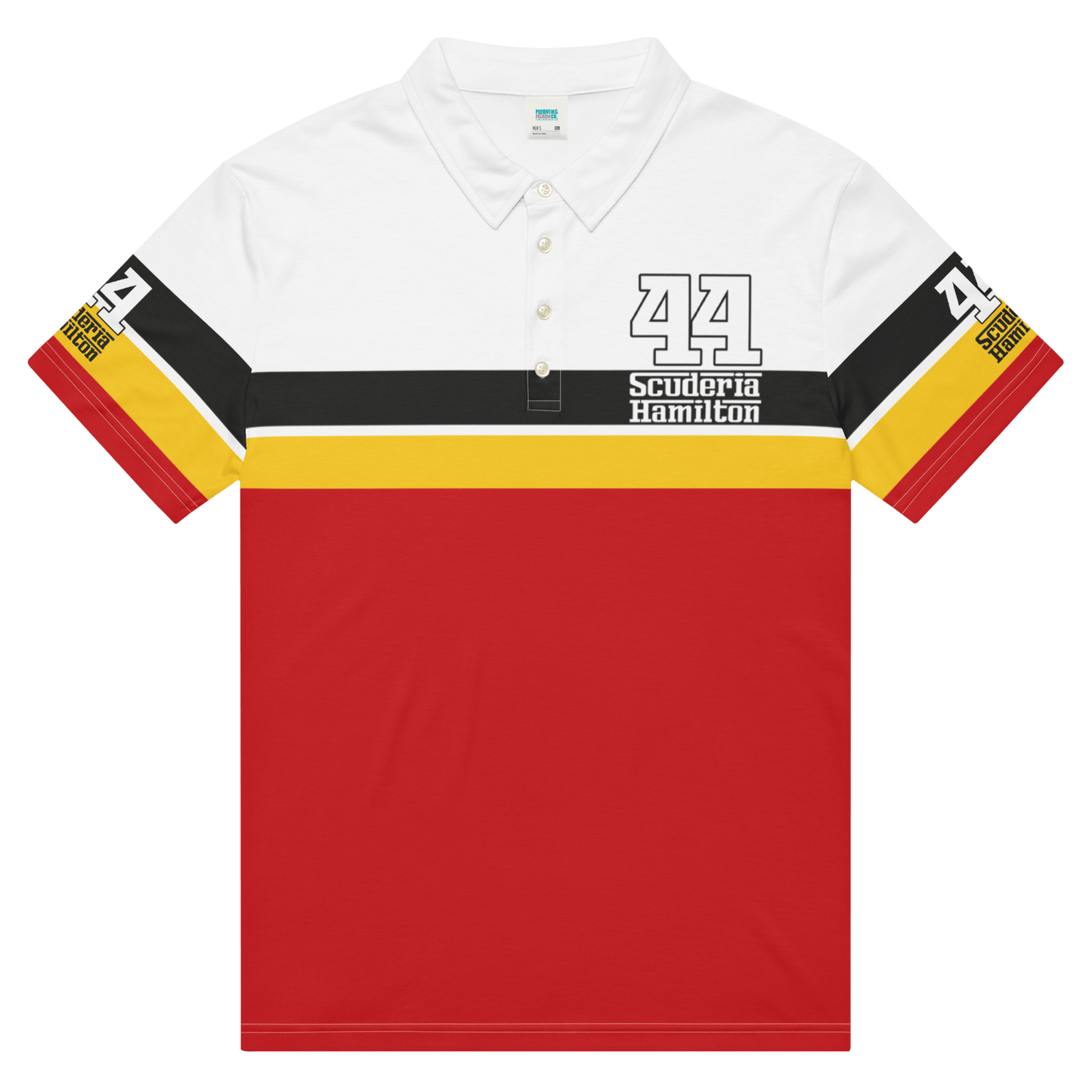Lewis Hamilton Scuderia 44 Racing Polo Shirt - Men's XS - 3XL - Mooving Merch