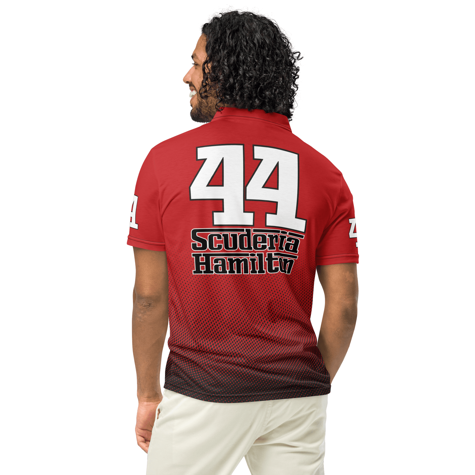 Lewis Hamilton Scuderia 44 Racing Polo Shirt - Men's XS - 3XL - Mooving Merch