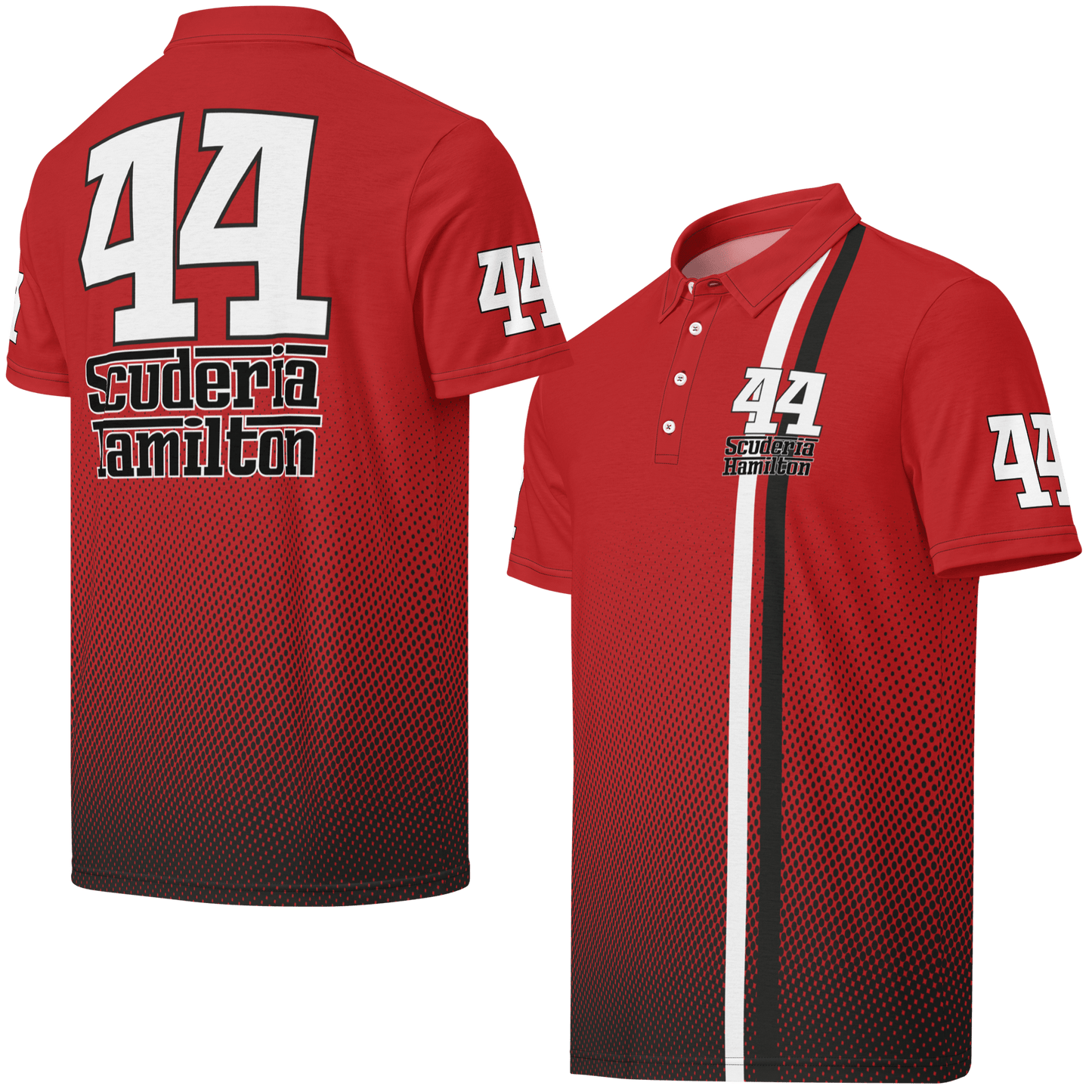 Lewis Hamilton Scuderia 44 Racing Polo Shirt - Men's XS - 3XL - Mooving Merch