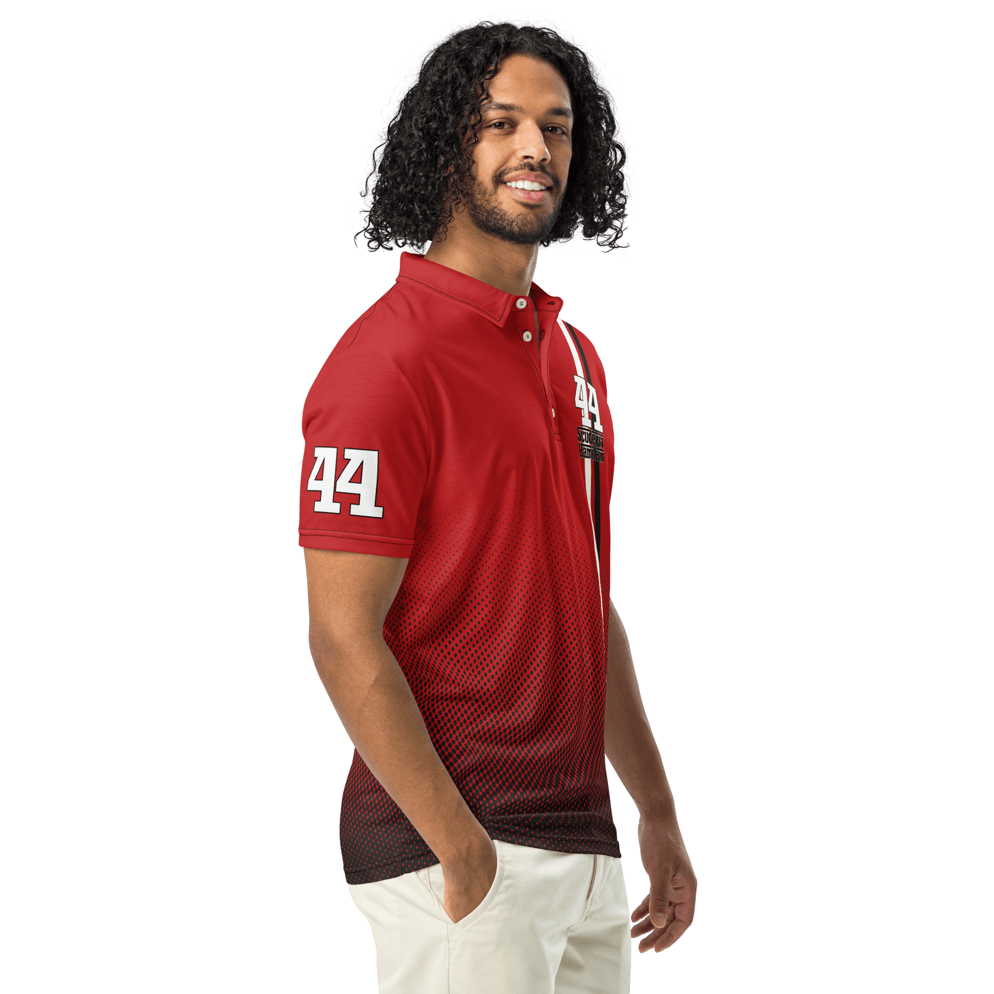 Lewis Hamilton Scuderia 44 Racing Polo Shirt - Men's XS - 3XL - Mooving Merch