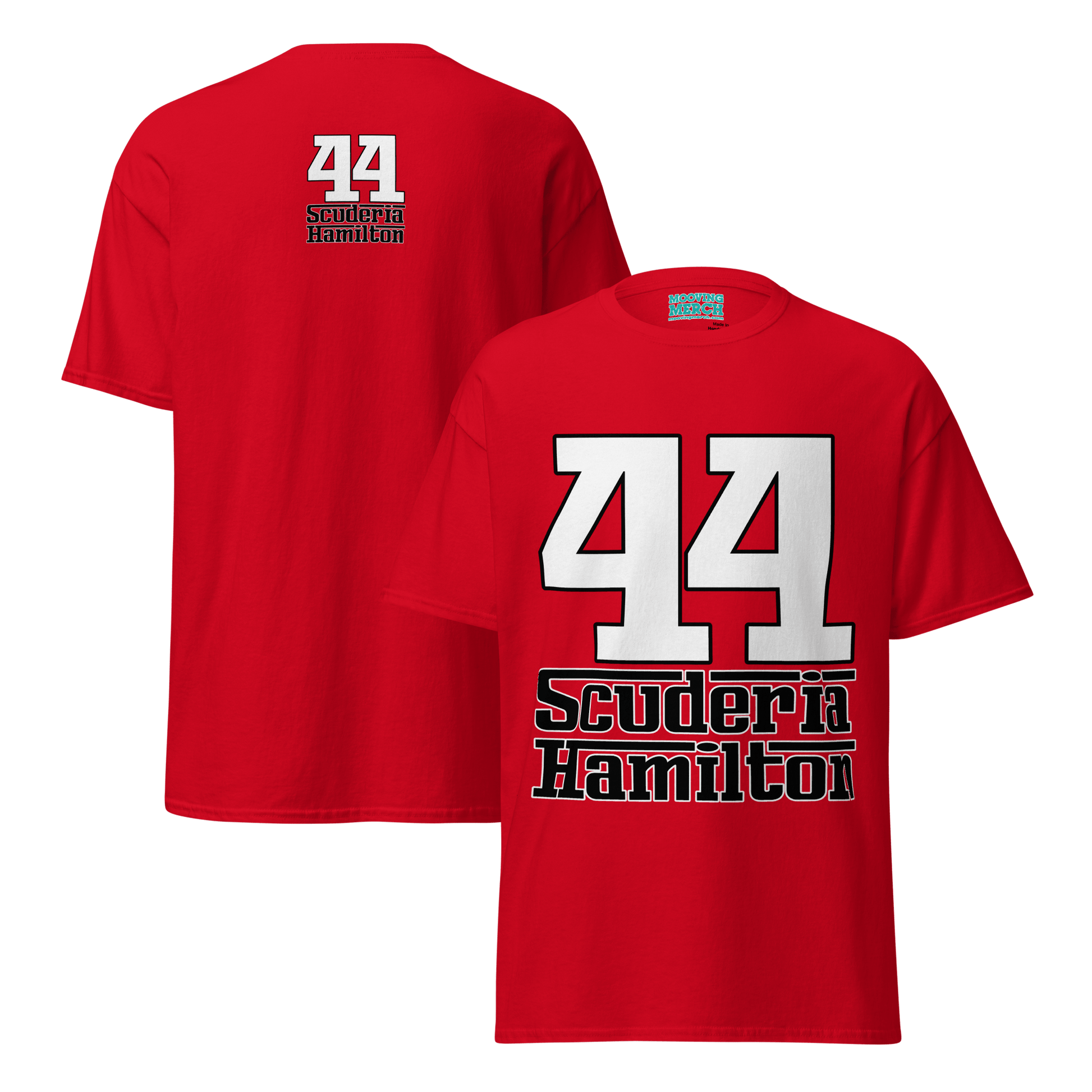 Lewis Hamilton Scuderia 44 Racing T-Shirt - 8 Cols - Unisex S to 5XL - Mooving Merch