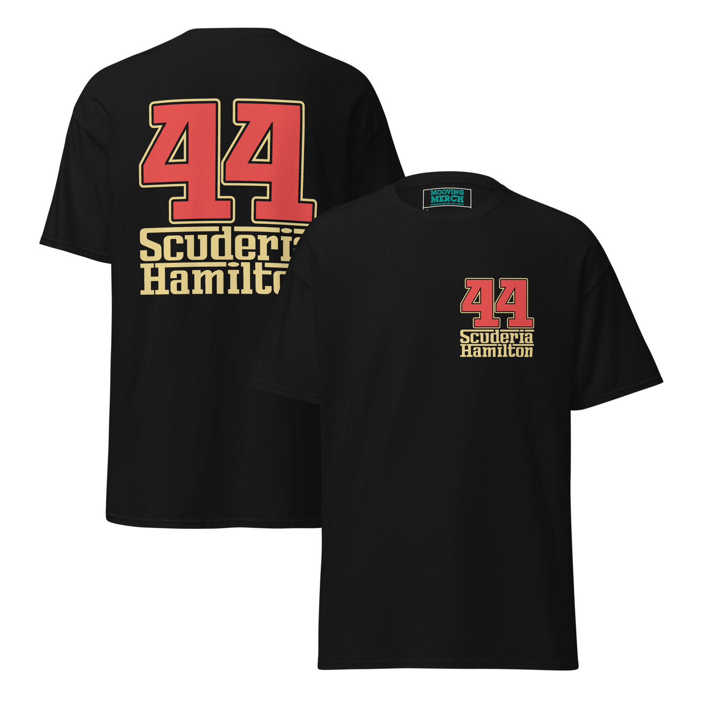 Lewis Hamilton Scuderia 44 Racing T-Shirt - 9 Colours - S to 5XL - Mooving Merch