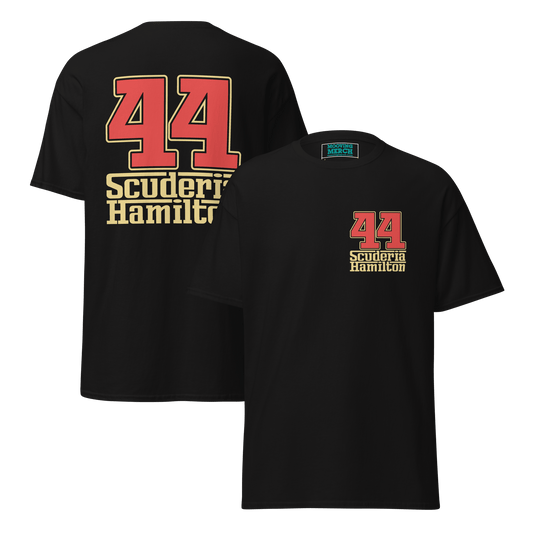 Lewis Hamilton Scuderia 44 Racing T-Shirt - 9 Colours - S to 5XL - Mooving Merch