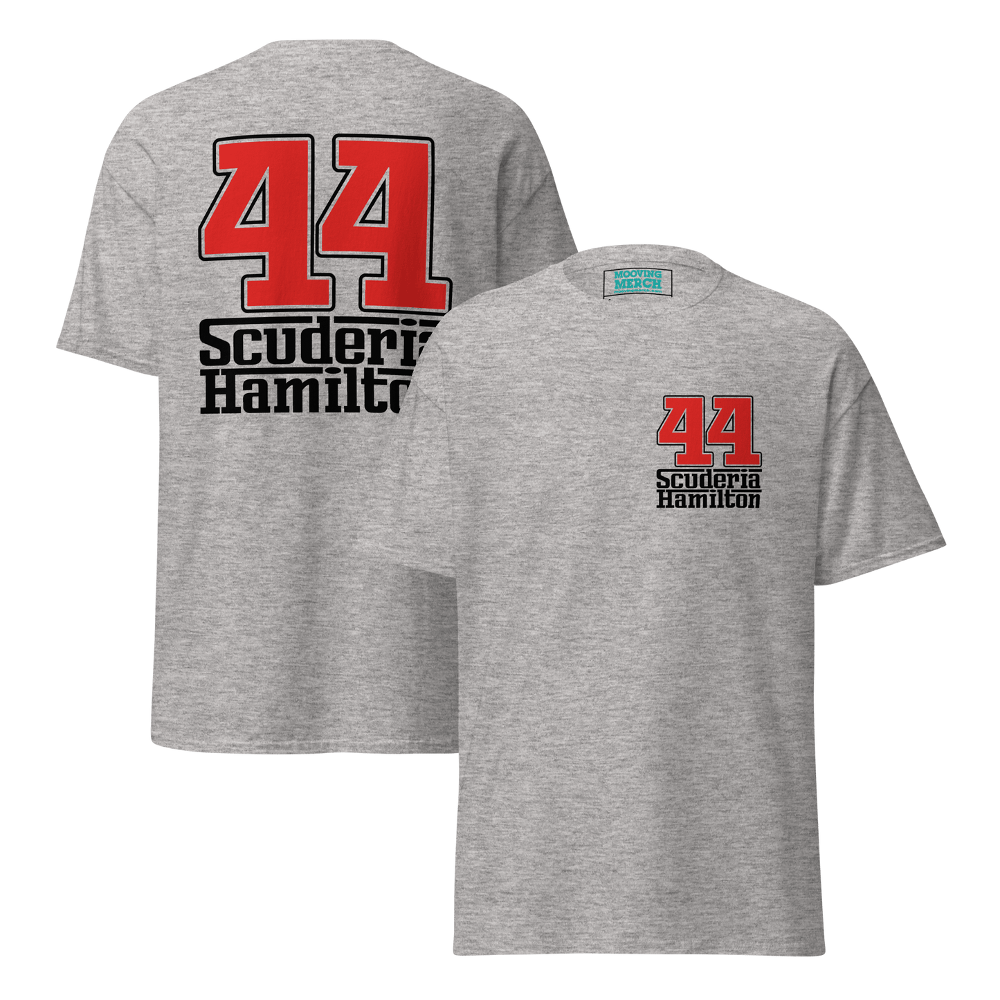 Lewis Hamilton Scuderia 44 Racing T-Shirt - 9 Colours - S to 5XL - Mooving Merch