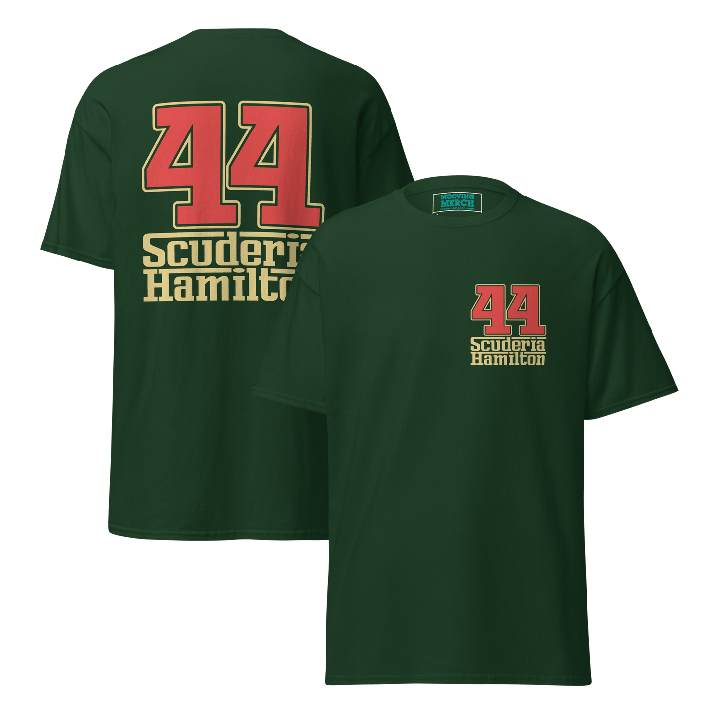 Lewis Hamilton Scuderia 44 Racing T-Shirt - 9 Colours - S to 5XL - Mooving Merch