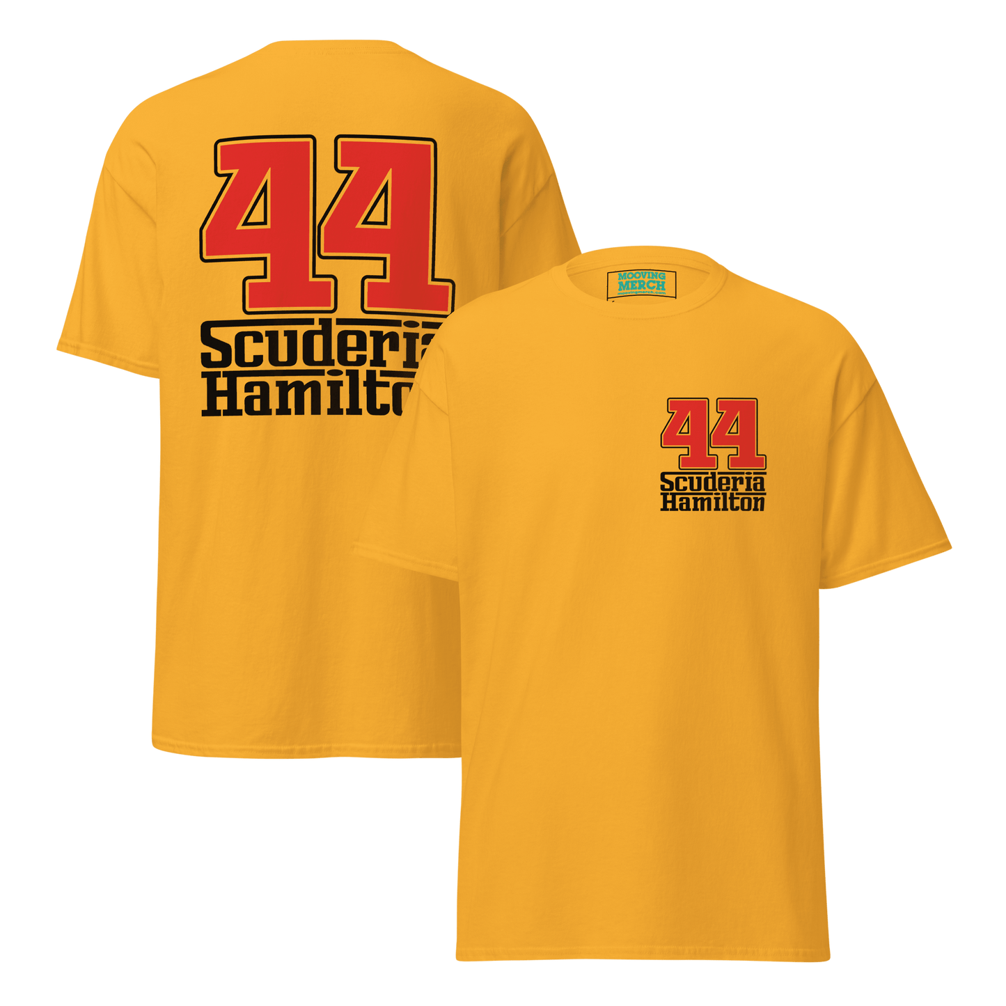 Lewis Hamilton Scuderia 44 Racing T-Shirt - 9 Colours - S to 5XL - Mooving Merch