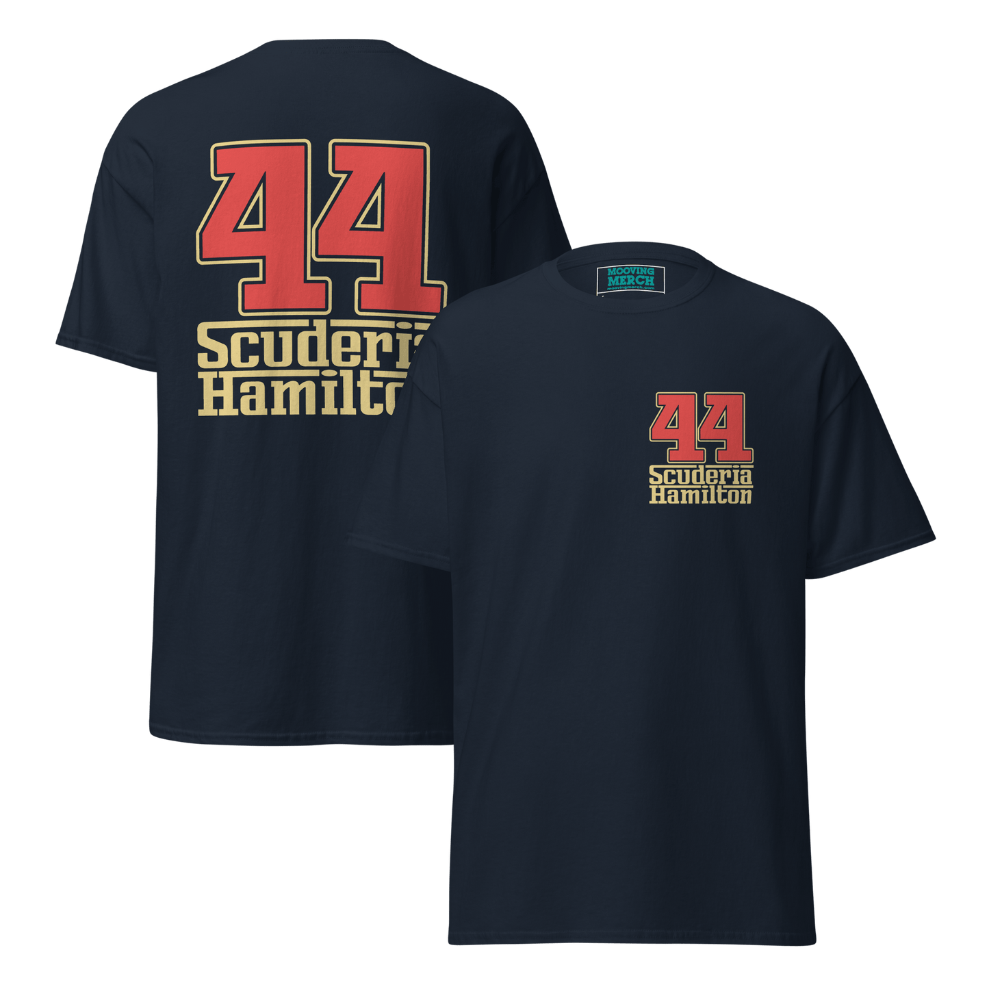 Lewis Hamilton Scuderia 44 Racing T-Shirt - 9 Colours - S to 5XL - Mooving Merch