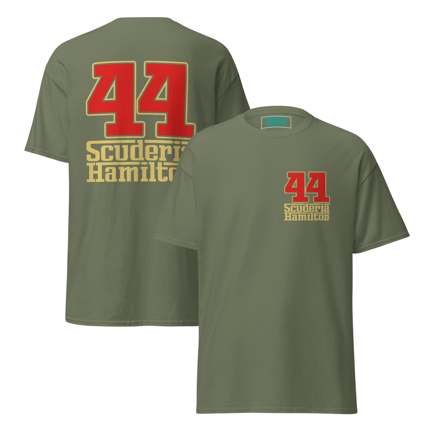 Lewis Hamilton Scuderia 44 Racing T-Shirt - 9 Colours - S to 5XL - Mooving Merch