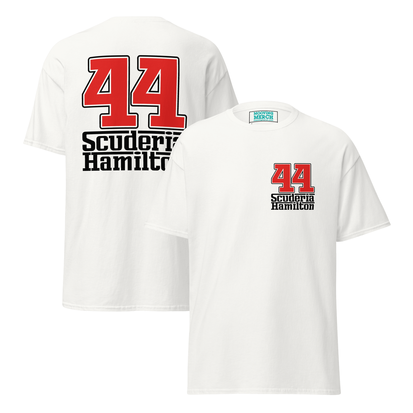 Lewis Hamilton Scuderia 44 Racing T-Shirt - 9 Colours - S to 5XL - Mooving Merch