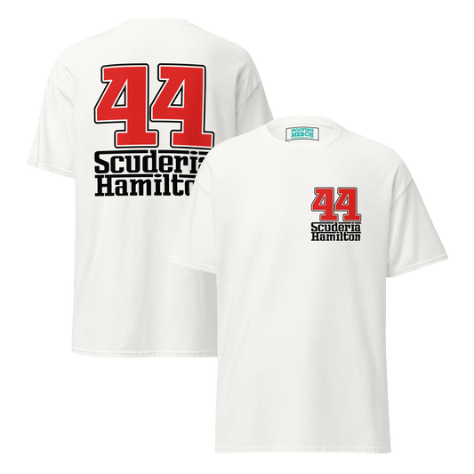 Lewis Hamilton Scuderia 44 Racing T-Shirt - 9 Colours - S to 5XL - Mooving Merch
