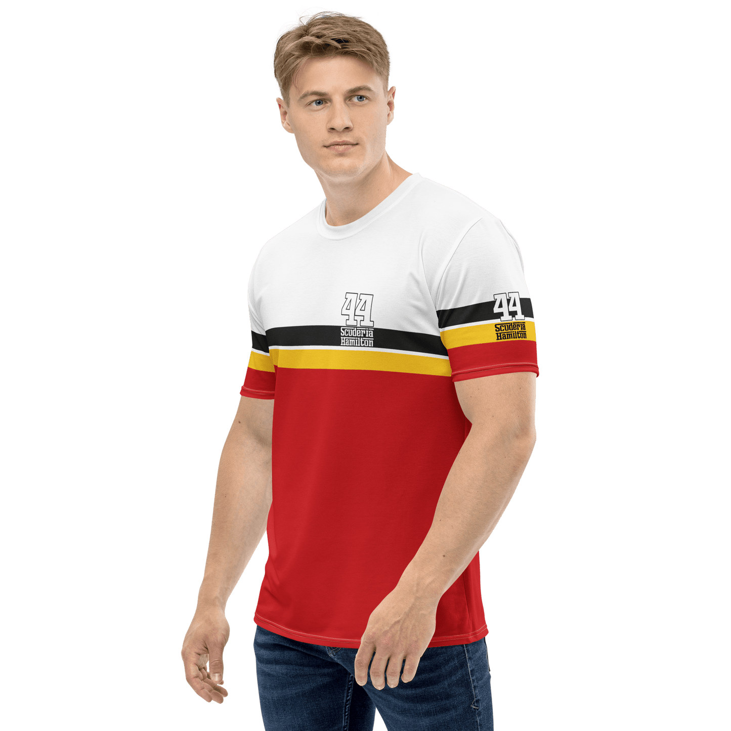 Lewis Hamilton Scuderia 44 Racing T-Shirt - Men's - Mooving Merch