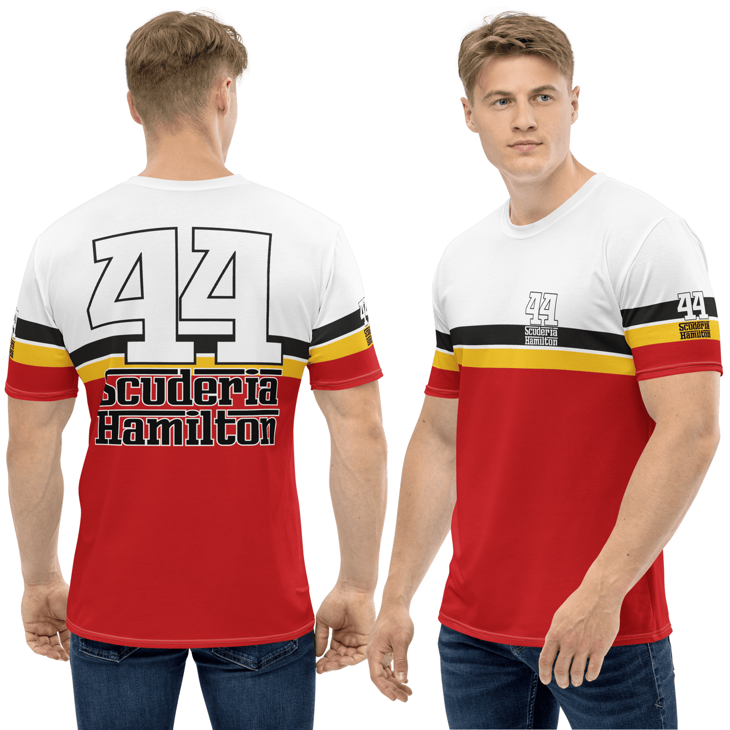 Lewis Hamilton Scuderia 44 Racing T-Shirt - Men's - Mooving Merch