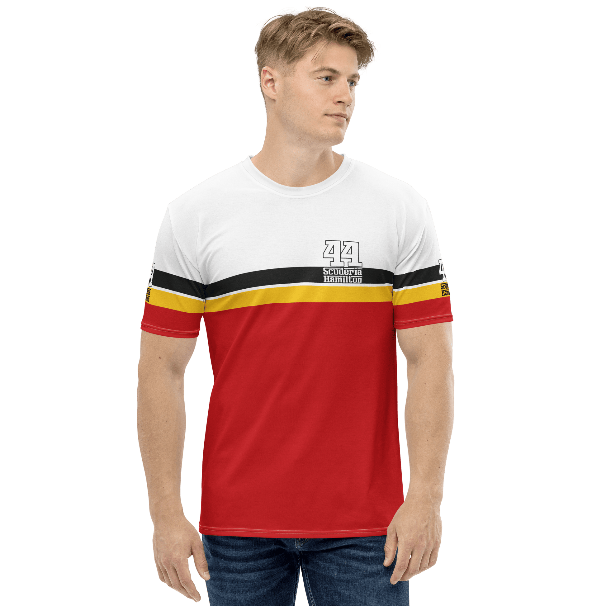 Lewis Hamilton Scuderia 44 Racing T-Shirt - Men's - Mooving Merch