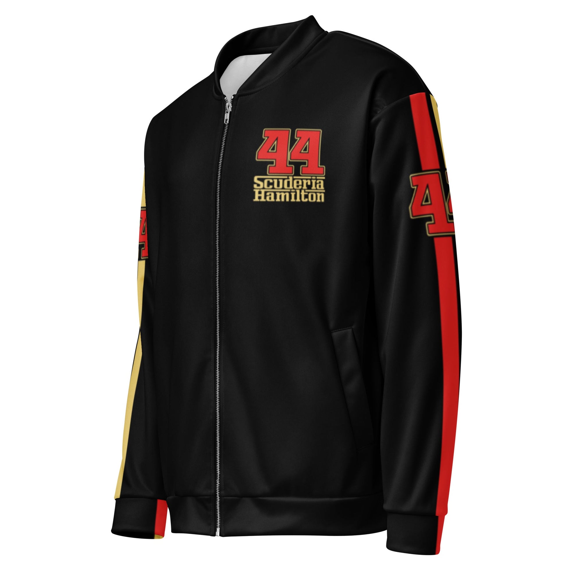 Lewis Hamilton Scuderia 44 Racing Team Bomber Jacket - Unisex - Mooving Merch