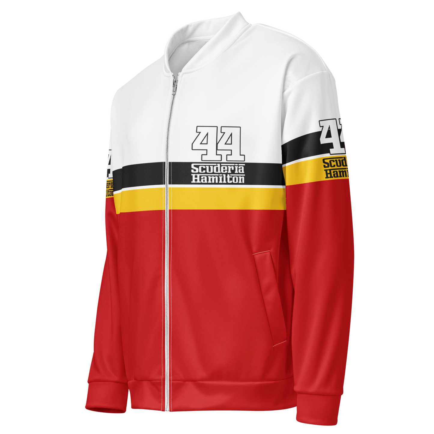 Lewis Hamilton Scuderia 44 Racing Team Bomber Jacket - Unisex - Mooving Merch