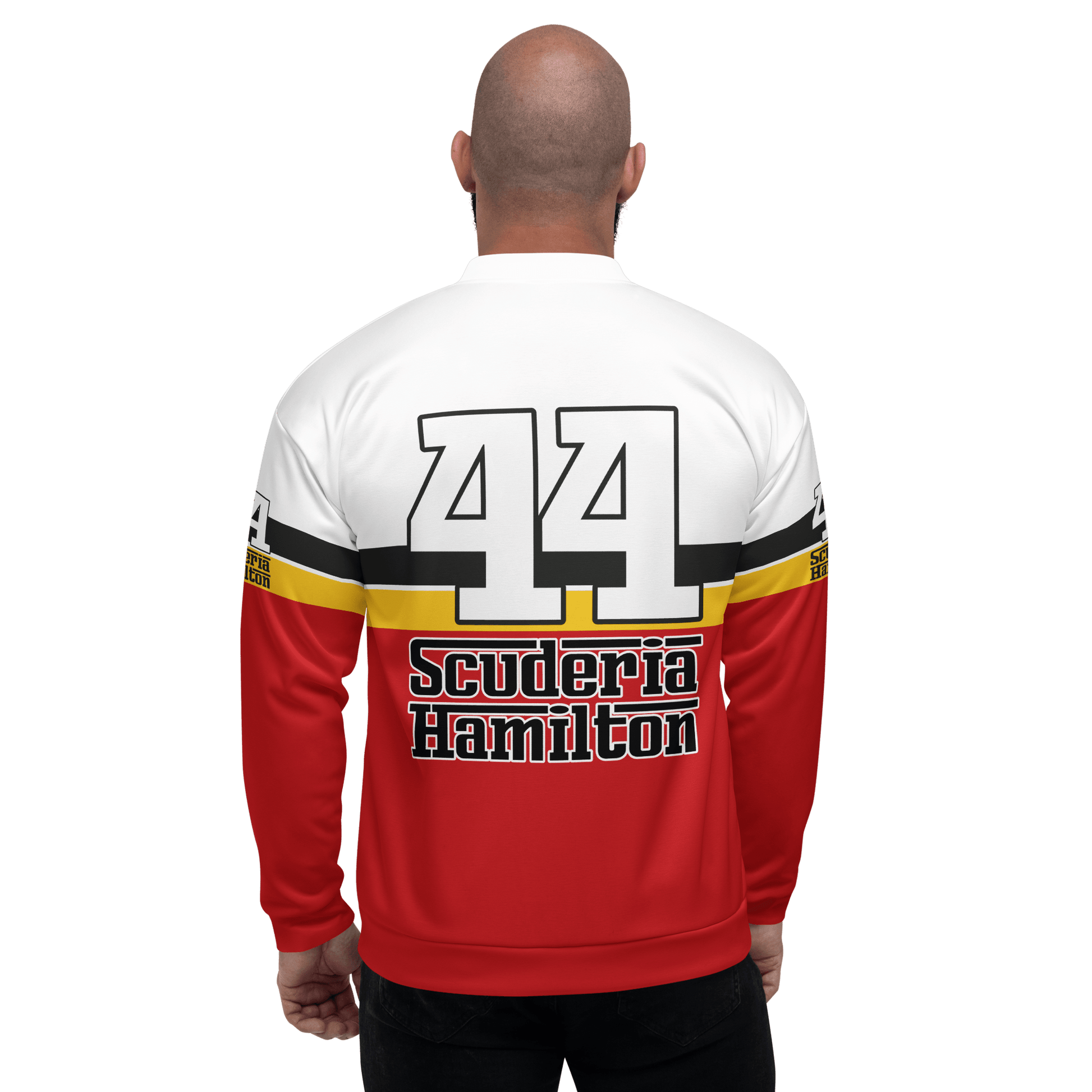 Lewis Hamilton Scuderia 44 Racing Team Bomber Jacket - Unisex - Mooving Merch
