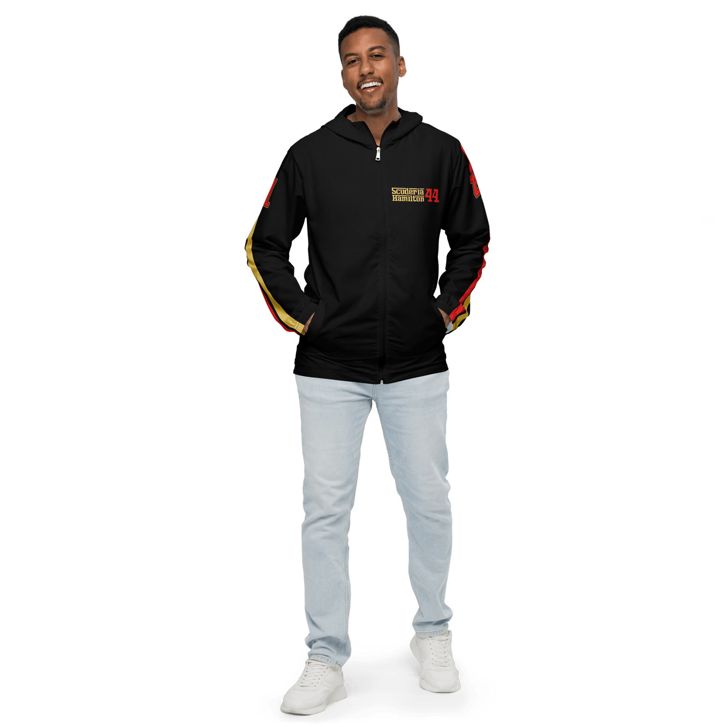 Lewis Hamilton Scuderia 44 Racing Windbreaker - Men's - Mooving Merch