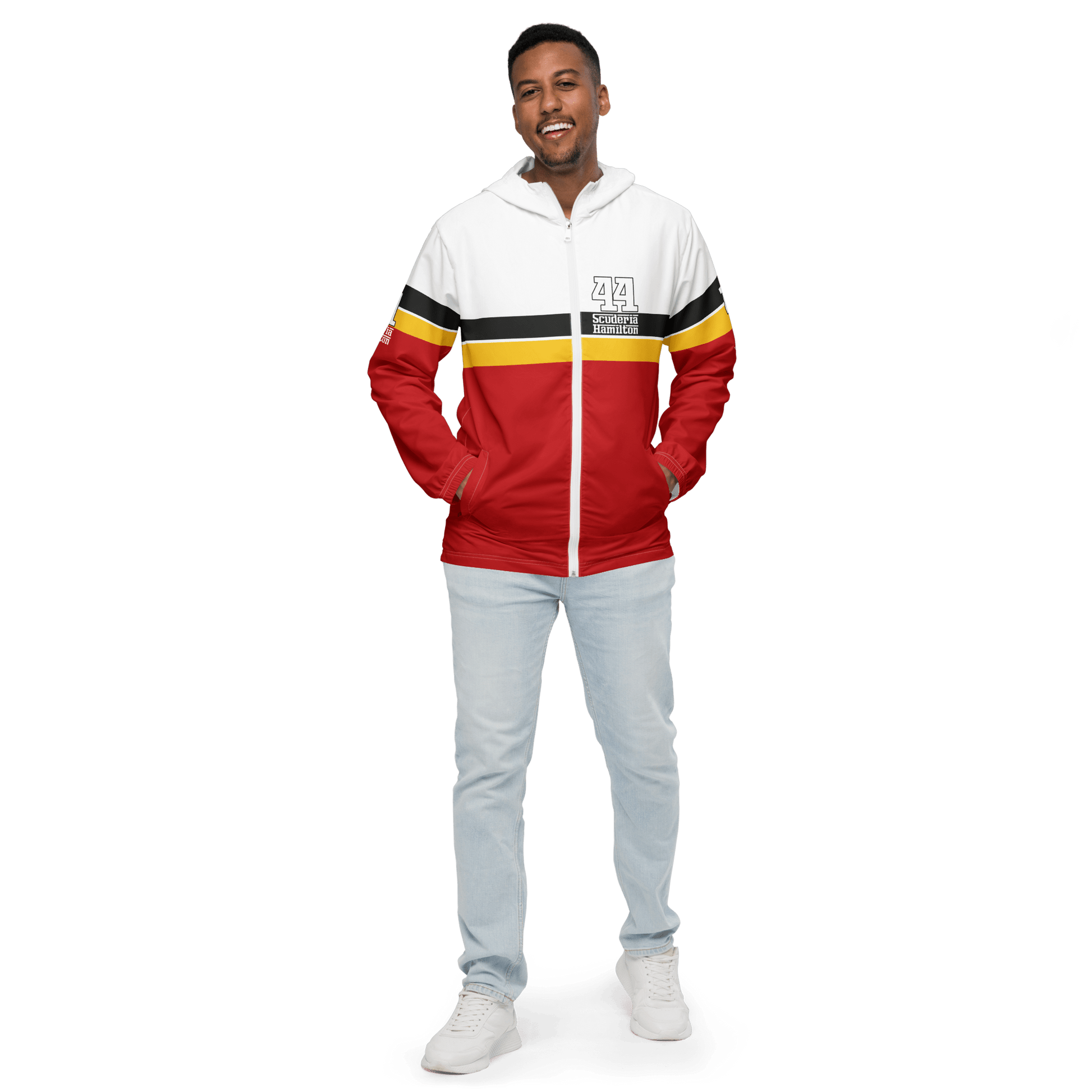 Lewis Hamilton Scuderia 44 Racing Windbreaker - Men's - Mooving Merch