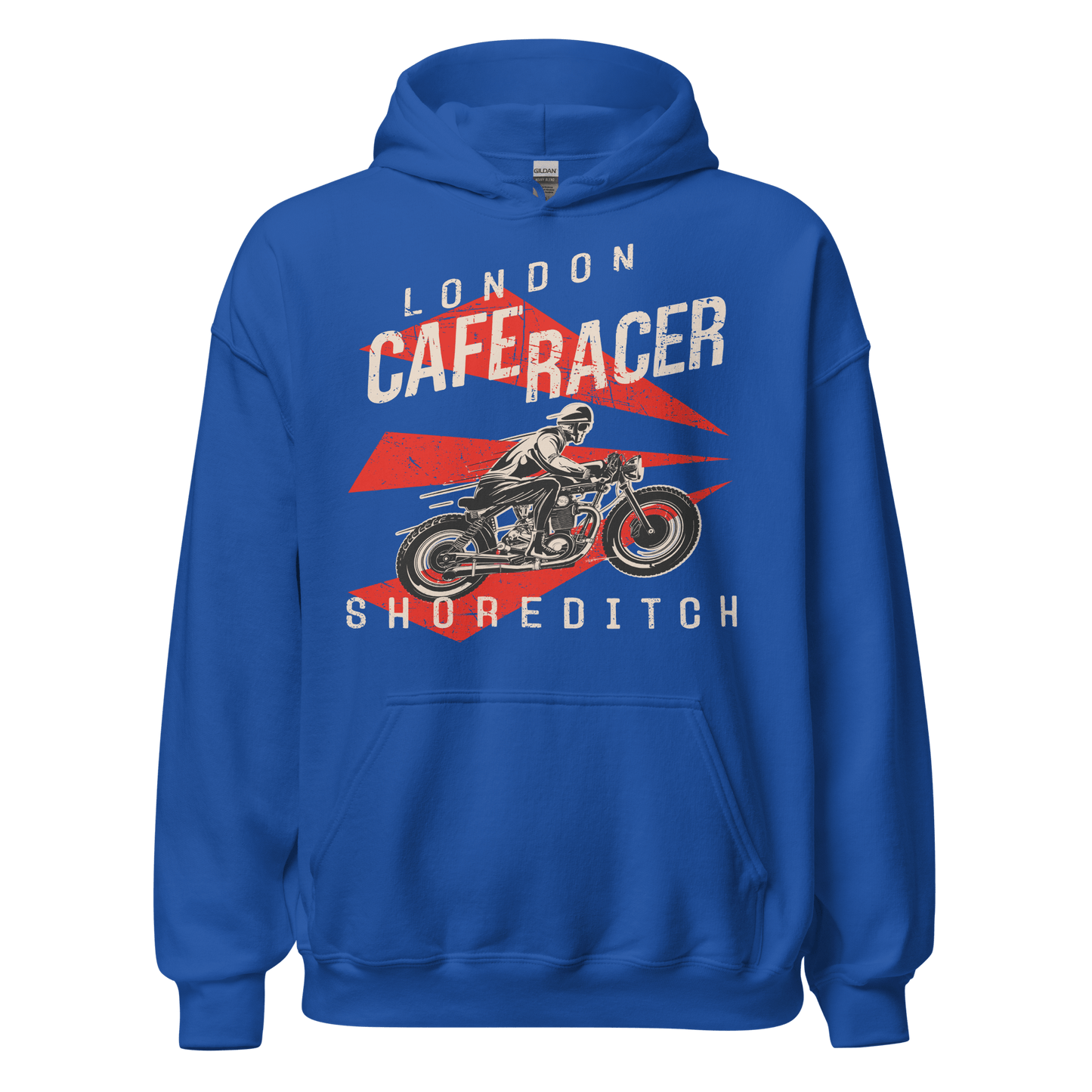 London Cafe Racer Motorcycle Hoodie - 9 Colours - S to 5XL - Mooving Merch