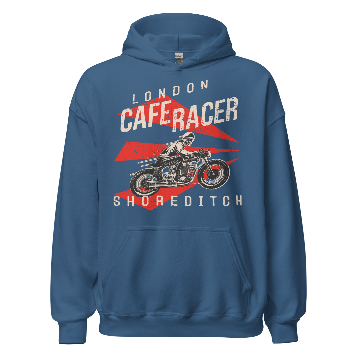 London Cafe Racer Motorcycle Hoodie - 9 Colours - S to 5XL - Mooving Merch