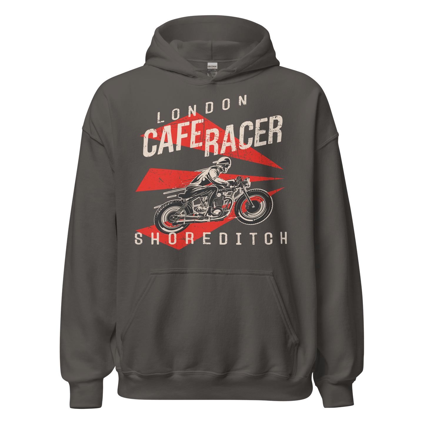 London Cafe Racer Motorcycle Hoodie - 9 Colours - S to 5XL - Mooving Merch