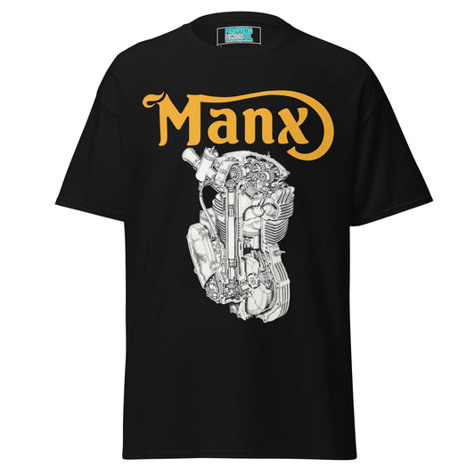 Manx Norton Engine Diagram T-Shirt - 12 Colors - Unisex - Mooving Merch